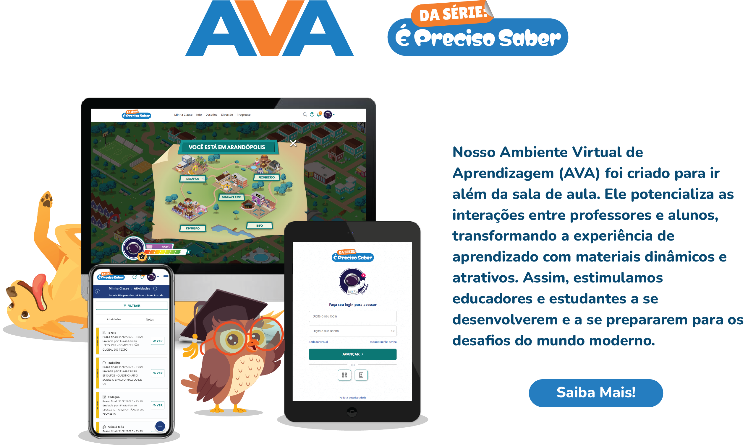 Imagem do AVA É Preciso Saber